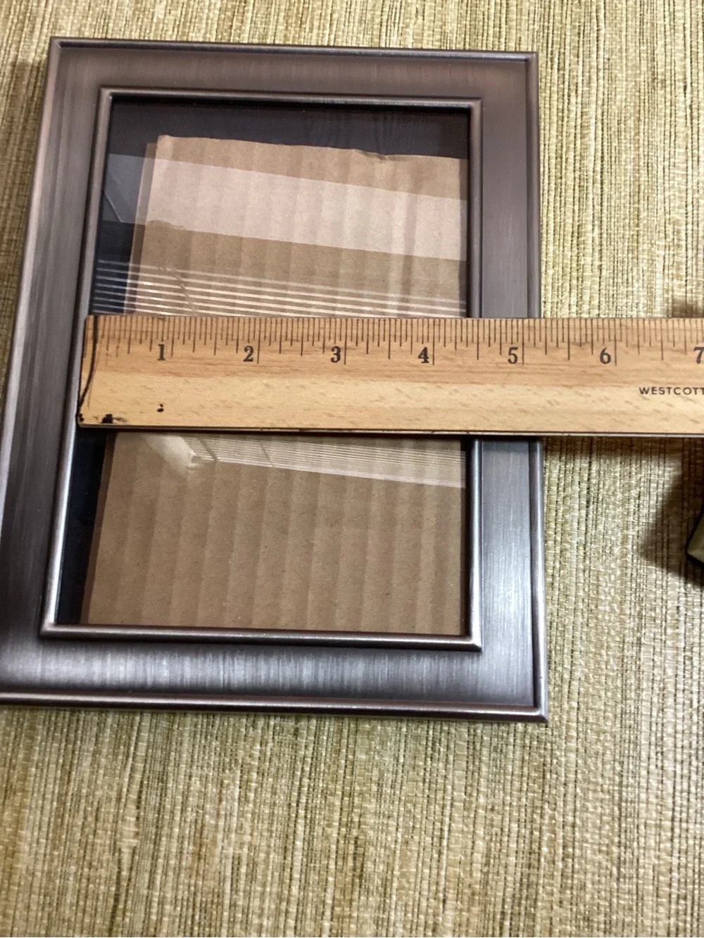 Mixed Silver Tone  Photo Frame Set Variety of Sizes lot of 4